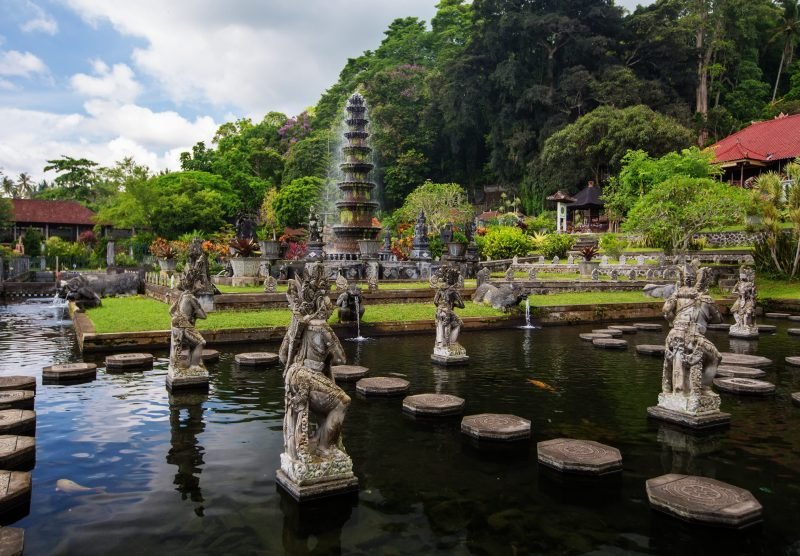 Tirta tirta water palace on Bali in Indonesia