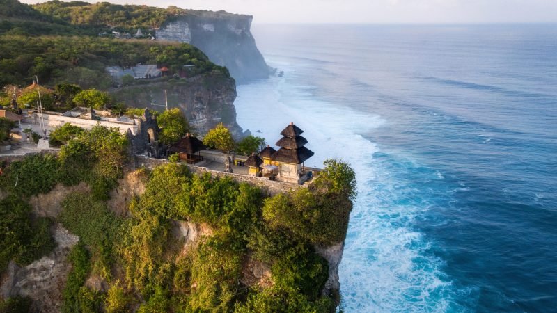 Bali,,Indonesia,,Aerial,View,Of,Pura,Luhur,Uluwatu,Temple,At