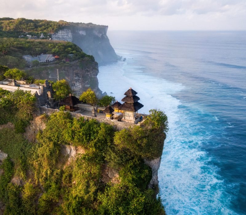 Bali,,Indonesia,,Aerial,View,Of,Pura,Luhur,Uluwatu,Temple,At
