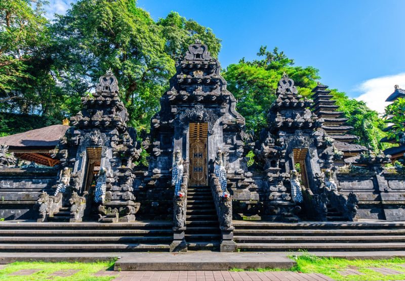Carved,Gate,At,Balinese,Temple,Entrance,,Indonesia