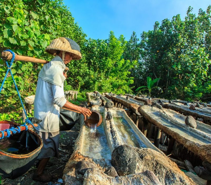 Bali,Indonesia,Apr,3,,2016,:,Traditional,Salt,Farmer,In